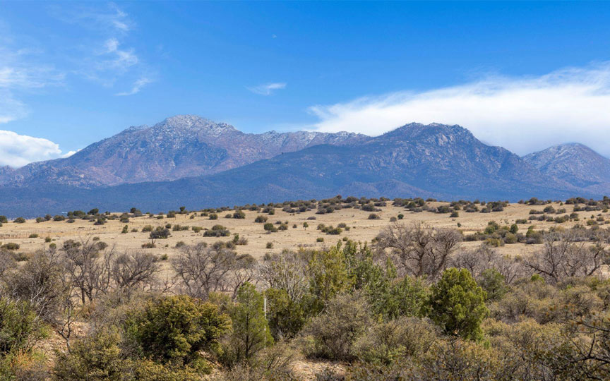 Las Vegas Ranch landscape with Granite Mountain view near Prescott, AZ for custom homes